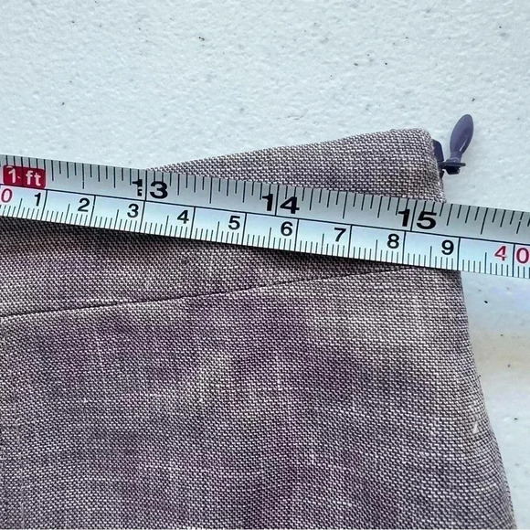 Brooks Brothers Loro Piana Linen Wool Silk blend Lavender pleated skirt 8 Italy‎ - Picture 14 of 14